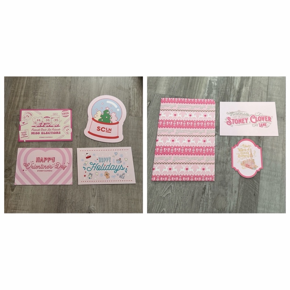Stoney Clover Lane post cards and stickers